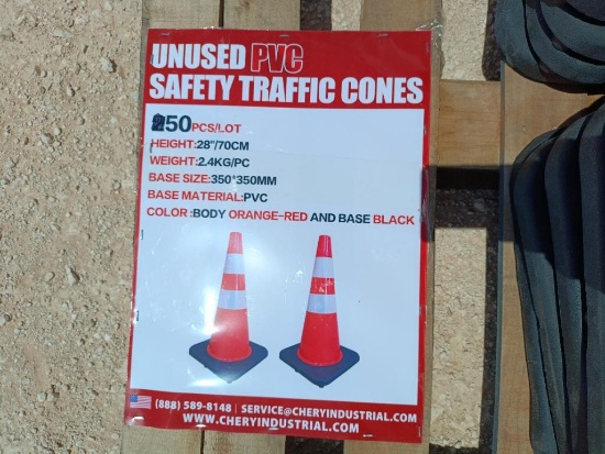 (50) Unused Safety Traffic Cones