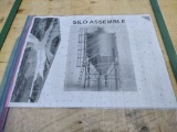 Unused 14 Ton Galvanized Steel Silo