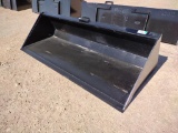 Unused 90 Skid Steer Bucket w/Single Blade