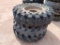 (3) Telescopic Forklift Wheels w/Tires 13 00-24