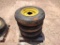 (4) Farm Wagon Wheels w/Tires 7.60-15