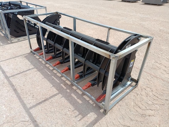 Unused 78" Hydraulic Root Grapple (Skid Steer Attachment)
