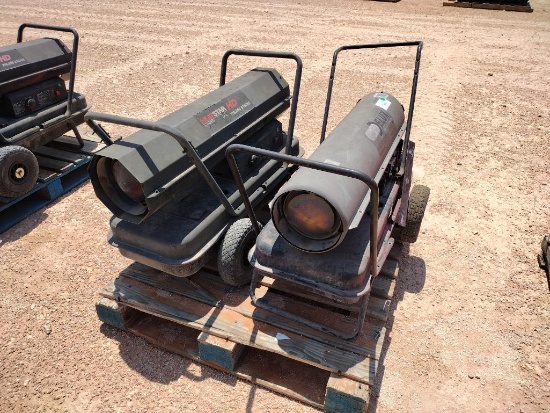 (2) Diesel Shop Heaters