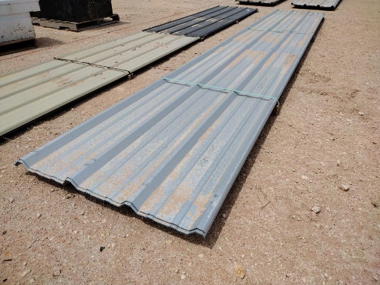 (20 pcs) R Panels 20 Ft Long, Color Galvanized