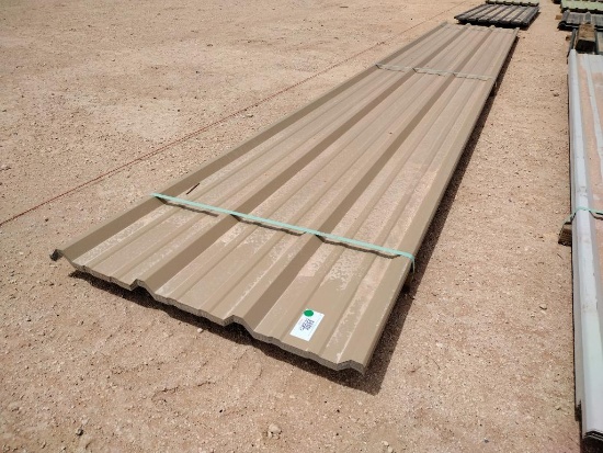 (28 pcs) R Panels 20' 4'' Long, Color Saddle Tan