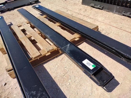 (1) Set Unused 84'' Light Duty Fork Extensions