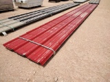 (31 pcs) R Panels 27' 5'' Longest & Misc Lengths, Color Crimson Red