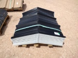 (34 pcs) R Panel Peak Sheets/Ridge Cap, Color White