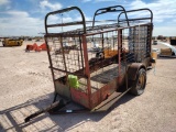 Shop Built Single Axle Livestock Trailer