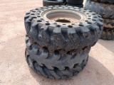 (3) Telescopic Forklift Wheels w/Tires 13 00-24