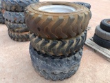 (4) Telescopic Forklift Wheels w/Tires 13 00-24