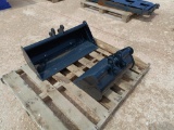 (2) Mini Excavator Buckets, 31'' & 19''