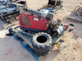 Pallet of Air Compressor, Tires and other Misc Items