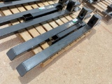 (1 Set) Unused Wolverine TF1-66-4000G 43'' Fork Extensions, For Skid Steer Bucket