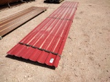(5 pcs) U Panels 20' 4'' Long, Color Crimson Red