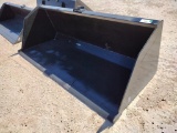 Unused 84 Skid Steer Snow/Litter Bucket w/Single Blade
