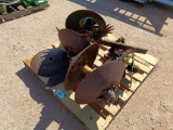 Pallet of Coulters and Misc Farm Items