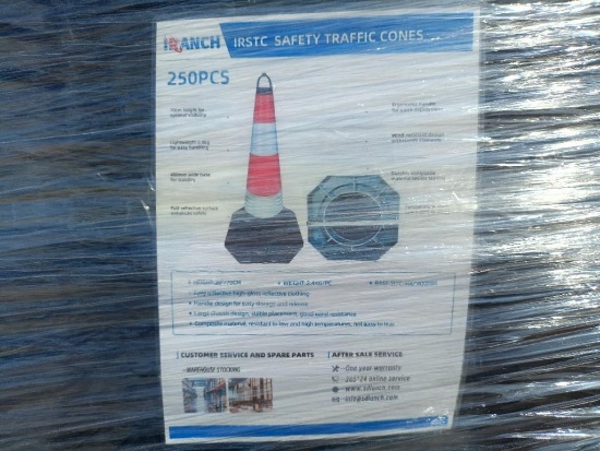 (250) IRANCH Safety Traffic Cones