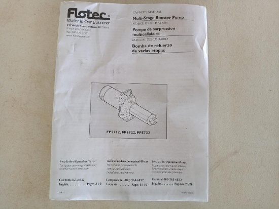 Flotec Multi-Stage Booster Pump