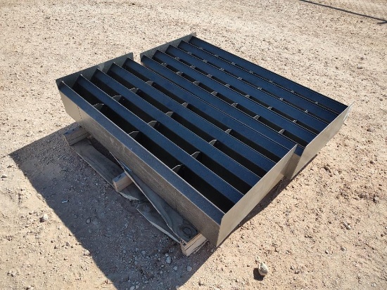 (2) 4Ft Metal Bolt Bins