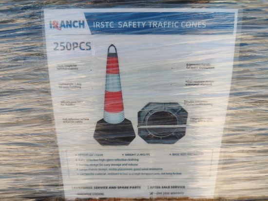 (250) IR Ranch Safety Traffic Cones
