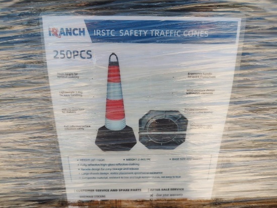 (250) IR Ranch Safety Traffic Cones