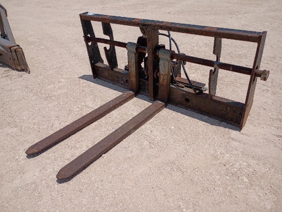 Hydraulic Tilt Fork Carriage w/4ft Forks