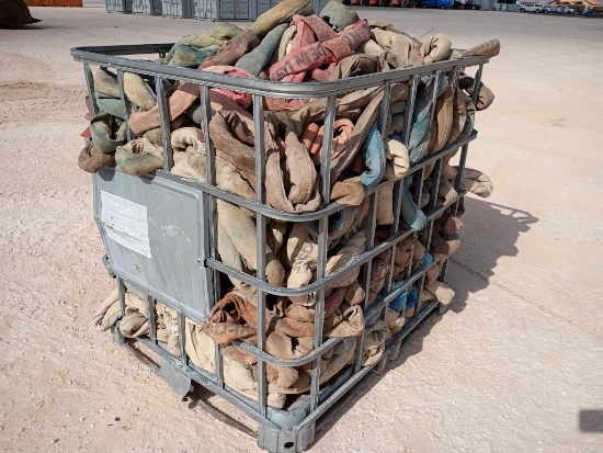 Crate w/ Misc Flow Line Safety Restraint Slings