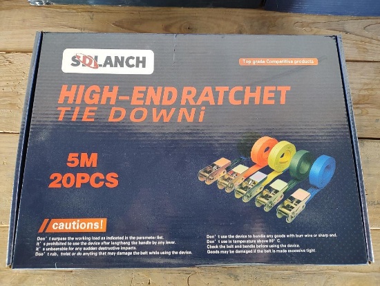 (20) SD Lanch 5m High-End Tie Down Ratchet Straps