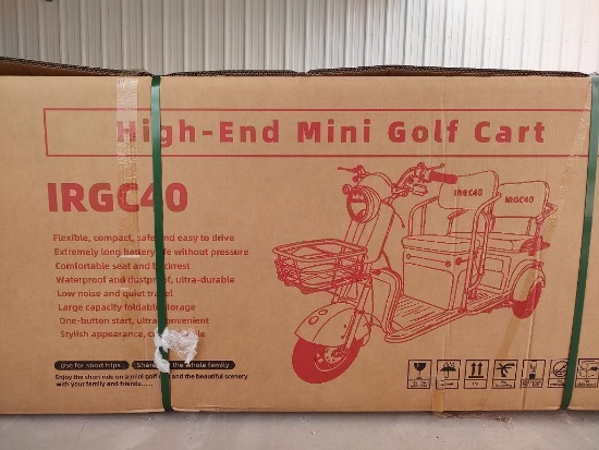 IRGC40 High-End Mini Electric Golf Cart (Color Red)
