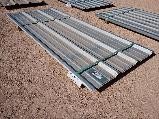 (7 pcs) R Panels 7' 7'' Long, Galvalume