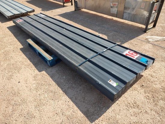 (70) Gray Metal Roof/Wall Panels 12ft x 3ft