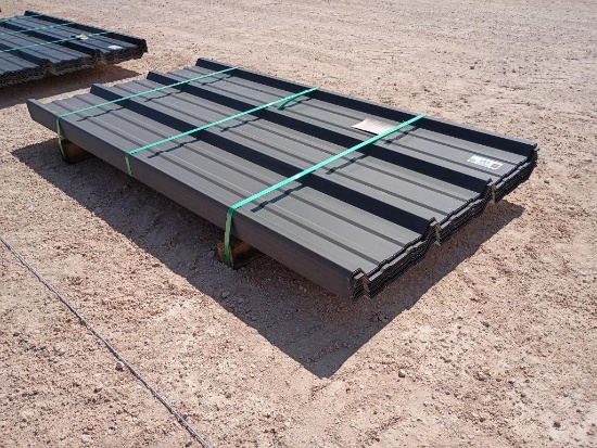 (50 pcs) 22 Gauge R Panels 6ft Long, Color Gray