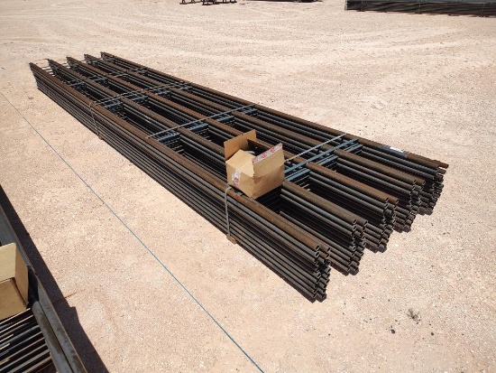 (20) ACE 5 Bar Continuous Fence Panels, 20ft Long, 4ft Tall