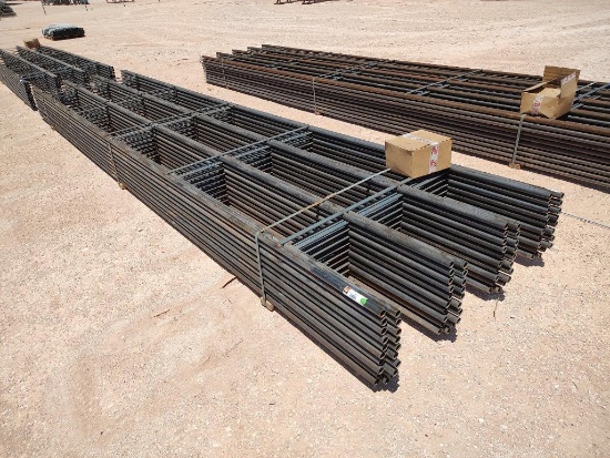 (20) ACE 4 Bar Continuous Fence Panels, 20ft Long, 4ft Tall