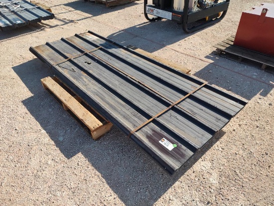 (30) Brown Metal Roof/Wall Panels 8ft x 3ft