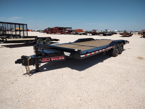 2026 ED 22Ft Flat Bed Tilt Teck Trailer