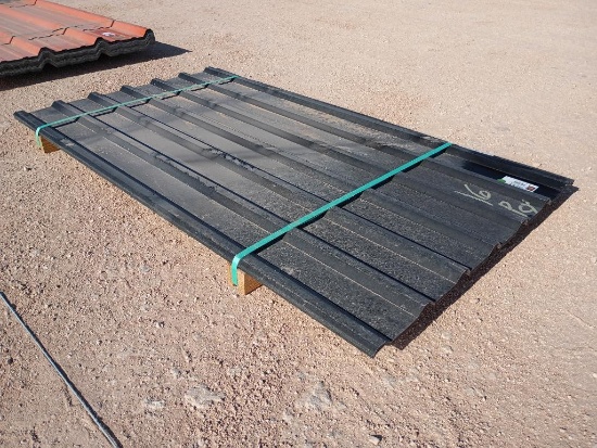 (16 pcs) U Panels 6ft Long, Black