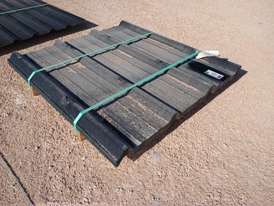 (50 pcs) R Panels 3.5ft Long, Black