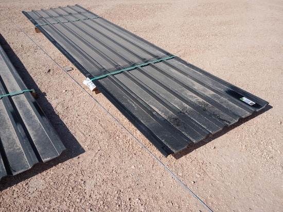 (5 pcs) U Panels 12' 7'' Long, Black