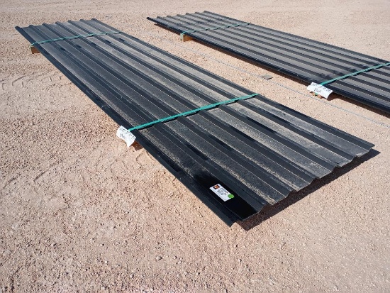 (5 pcs) U Panels 12' 7'' Long, Black