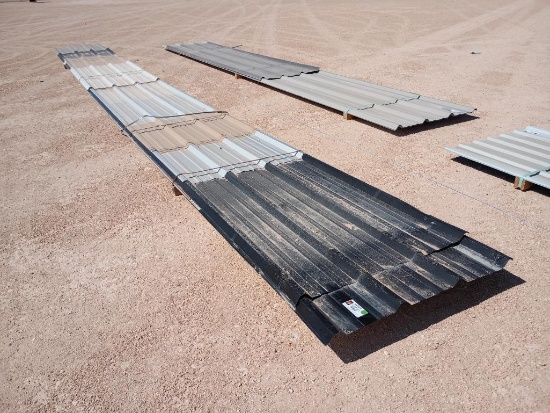 (23 pcs) R Panels 25ft Long, Misc Colors