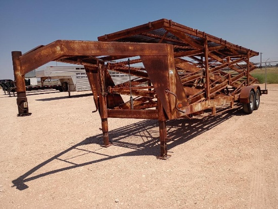 Shop Made 24Ft Gooseneck Scissor Lift Platform Trailer