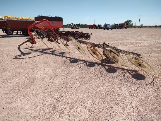 Sitrex 9 Wheel Pull Type Hay Rake