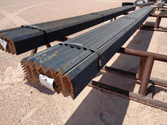 (98) Pcs 1 1/2'' x 1 1/2'' x 1/4'' Angle Iron, 20 Ft Long