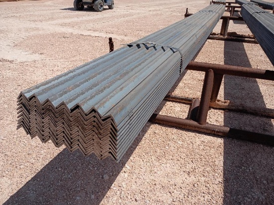(124) Pcs 1 1/2'' x 1 1/2'' x 3/16'' Angle Iron, 20 Ft Long