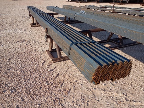 (124) Pcs 1 1/2'' x 1 1/2'' x 3/16'' Angle Iron, 20 Ft Long
