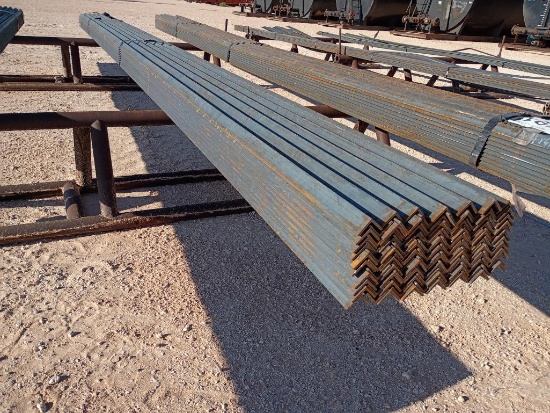 (124) Pcs 1 1/2'' x 1 1/2'' x 3/16'' Angle Iron, 20 Ft Long