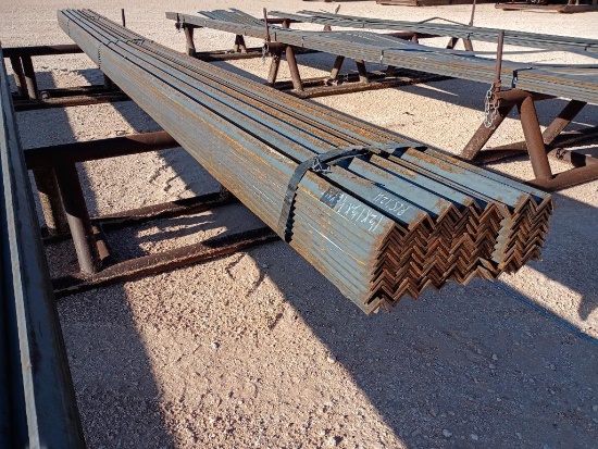 (124) Pcs 1 1/2'' x 1 1/2'' x 3/16'' Angle Iron, 20 Ft Long