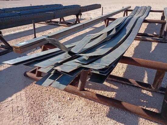 (33) Pcs 4'' x 1/8'' Steel Flat Iron, 20 Ft Long